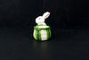 Vintage Rabbit Figures in White Ceramic, Set of 3 (c.1980s) - thirdshift