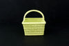 Vintage Basket Planter in Light Green Ceramic (c.1983) - thirdshift