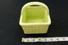 Vintage Basket Planter in Light Green Ceramic (c.1983) - thirdshift