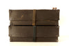 Vintage Black Shipping Box with Canvas Straps (c.1940s) - thirdshift