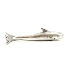 Vintage Shark Bottle Opener / Bremer Fish Shaped Aluminum Opener 7" long (c.1950s) N4 - thirdshift