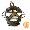 Vintage Baseball Catchers Face Mask with Metal Grid, Leather Straps (c.1970s) - thirdshift