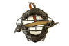 Vintage Baseball Catchers Face Mask with Metal Grid, Leather Straps (c.1970s) - thirdshift