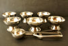 Vintage Ice Cream Serving Set in Stainless Steel Set of 7 (c.1970s) - thirdshift