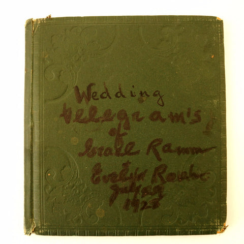 Vintage Wedding Telegram Book (c.1928) - With Video of Pages - thirdshift
