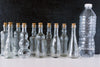 Decorative Clear Glass Bottles with Corks, 5" tall (Set of 10) - thirdshift