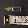 Fillable Glass Bottle / Glass Vial Charm with Cork Stopper and Eye Hook (22mm) - thirdshift
