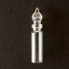 Fillable Glass Bottle, Vial Charm with Rubber Stopper and Hook (35mm) - thirdshift