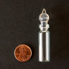 Fillable Glass Bottle, Vial Charm with Rubber Stopper and Hook (35mm) - thirdshift