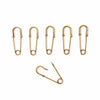 Metal Laundry Pin Style Pins in Antique Brass Finish (Set of 6) - thirdshift