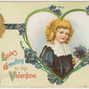 Digital Download "Love's Greeting To My Valentine" Valentine's Day Postcard (c.1905) - Instant Download Printable - thirdshift