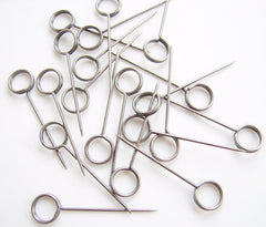 Metal Memo Pins in Antique Silver Finish (Set of 20) - thirdshift