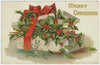 Digital Download "Merry Christmas" Christmas Postcard (c.1906) - Instant Download Printable - thirdshift