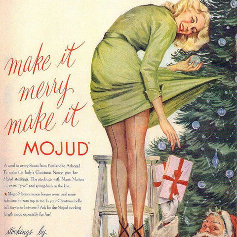 Digital Download "Mojud Stockings Christmas Ad" (c.1950s) - Instant Download Printable - thirdshift