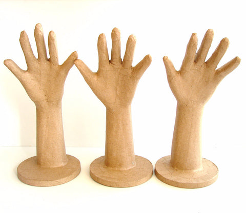 Paper Mache Mannequin Hand / Hand Form - thirdshift
