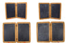 Vintage Real Slate Chalkboard Set / 2 Blackboards, Double-sided, 9 x 12-3/4" each (c.1900s) - thirdshift