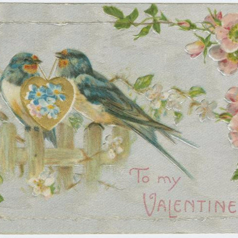 Digital Download "To My Valentine" Valentine's Day Postcard (c.1909) - Instant Download Printable - thirdshift