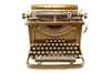 Vintage L C Smith Secretarial 8-11 Typewriter in Walnut Green (c.1934) - thirdshift