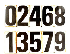 Vintage Metal Double-Sided Gas Station Signs, Complete Set (c.1950s) - thirdshift
