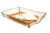 Vintage Wire Desk Tray Storage Basket, Inbox / Outbox (c.1940s) - ACME Wire Letter Tray - thirdshift