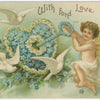 Digital Download "With Fond Love" Valentine's Day Postcard (c.1905) - Instant Download Printable - thirdshift