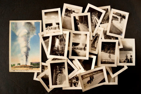 Vintage Photograph Collection from Yellowstone National Park, Set of 30 (c.1920s) - thirdshift