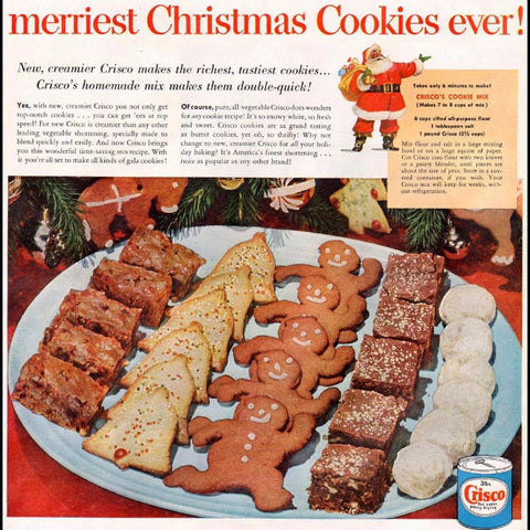 Digital Download "Crisco's Christmas Cookie Ad" (c.1952) - Instant Download Printable - thirdshift
