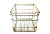 Vintage Metal Dairy Crate / Wire Milk Crate Bottle Basket "BF FT. WAYNE" (c1968s) - thirdshift