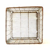 Vintage Metal Dairy Crate / Wire Milk Crate Bottle Basket "NORRIS CRY." (c1968s) - thirdshift