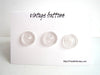 Vintage Clear Buttons Crystal-Like Pattern (Set of 3), "The Clear Medallions Set" (c.1960s) - thirdshift