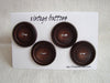 Vintage Buttons in Dark Brown (Set of 4) "The Espresso Set" (c.1960s) - thirdshift
