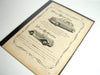 Vintage Singer 1500 Saloon and Singer Roadster Original Print Ad, Period Paper (1952) - thirdshift