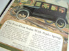 Vintage Willys-Overland Four-Door Sedan Original Print Ad, Period Paper (1920s) - thirdshift
