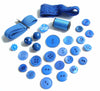 Vintage Blue Buttons, Ribbon and Lace, Blue Thread Destash Inspiration Kit (c.1960s) - thirdshift