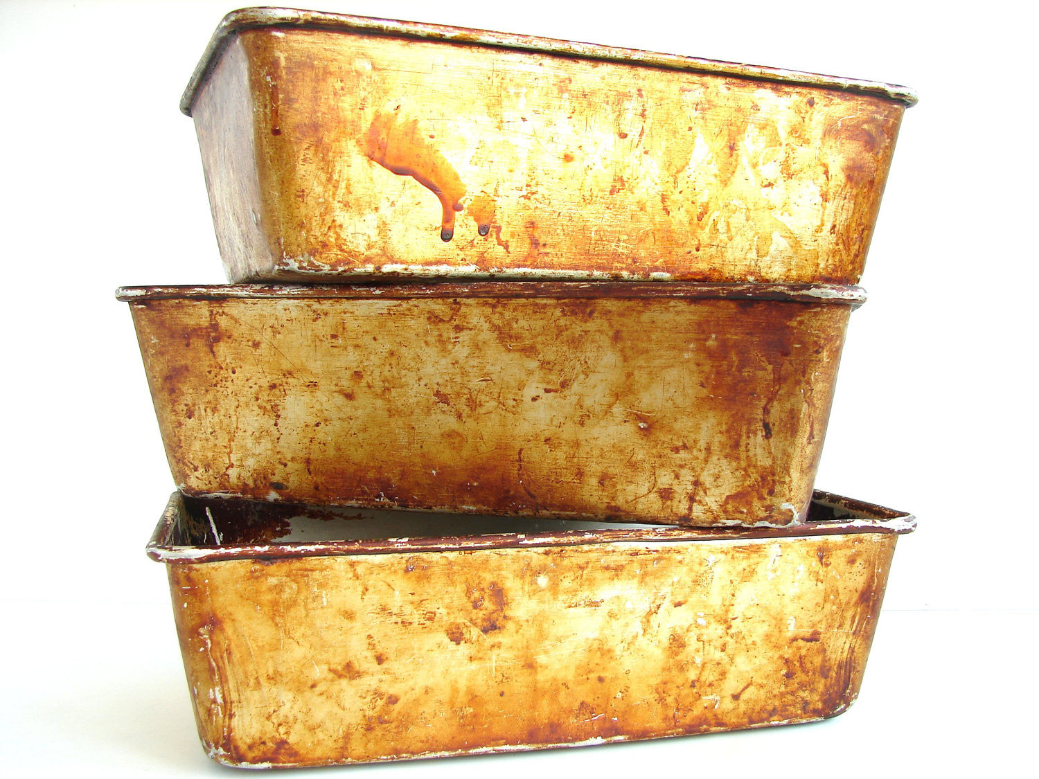 Vintage Extra Large Baking Pan Envelope Ends Bread Loaf Pans 