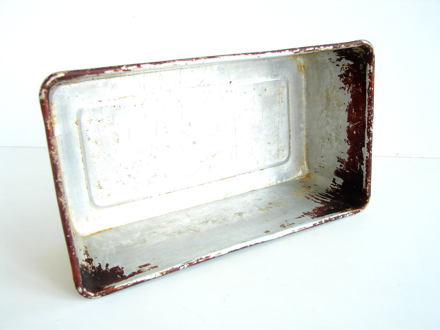 Vintage 1940s to 1960s Small Worthmore Aluminum Loaf Baking Pan Metal Made  in USA Kitchen/dining Tiny Loaf 