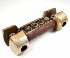 Antique / Vintage Sandow's Spring Grip Dumbbell (c.1899) Eugen Sandow Strongman - thirdshift
