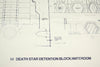 Vintage Star Wars Blueprint for Death Star Detention Block (c.1977) N14 - thirdshift