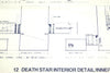 Vintage Star Wars Blueprint for Death Star Interior Detail / Inner Chasm (c.1977) N12 - thirdshift