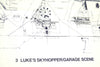 Vintage Star Wars Blueprint for Luke's Skyhopper / Garage Scene (c.1977) N3 - thirdshift