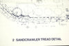 Vintage Star Wars Blueprint for Sandcrawler Tread Detail (c.1977) N2 - thirdshift