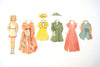 Vintage Paper Doll Set with Mother, Child, and Clothing (1940s) - thirdshift