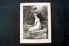 Vintage / Antique Print Young Woman "Alice, The Miller's Daughter" Lord Alfred Tennyson (c.1892) - thirdshift