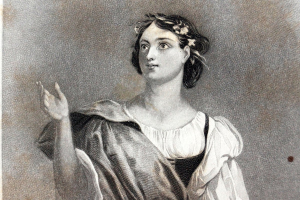 Vintage Engraving of Perdita from Shakespeare's 