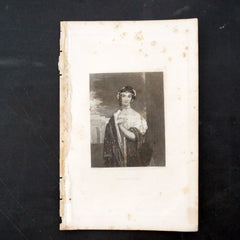 Vintage Engraving of Virgilia from Shakespeare's "Coriolanus" (c.1835) - thirdshift