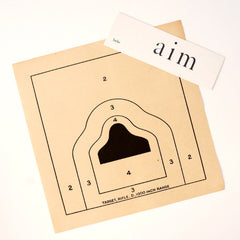 Vintage Rifle Shooting Target, 12 inches (c.1940s) - thirdshift
