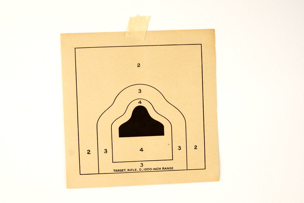 Vintage Rifle Shooting Target, 12 inches (c.1940s) – ThirdShiftVintage.com