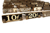 Vintage Metal Price Tag Holder with Price Tag from General Store (c.1900s) - thirdshift