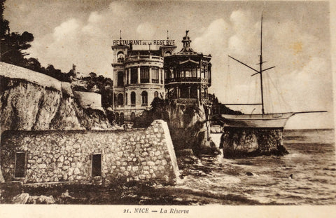 Vintage French Postcard (Carte Postale) NICE, La Reserve (c.1900) - thirdshift