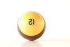 Vintage Purple Striped 12 Pool Ball / Billiard Ball, Standard Regulation Size (2-1/4") - thirdshift